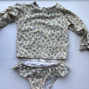 Rylee + Cru Floral Kids Swim Bikini